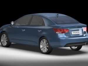 2010 kia forte 3D 模型