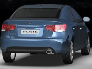 2010 kia forte 3D 模型