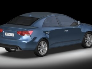 2010 kia forte 3D 模型