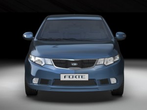 2010 kia forte 3D 模型