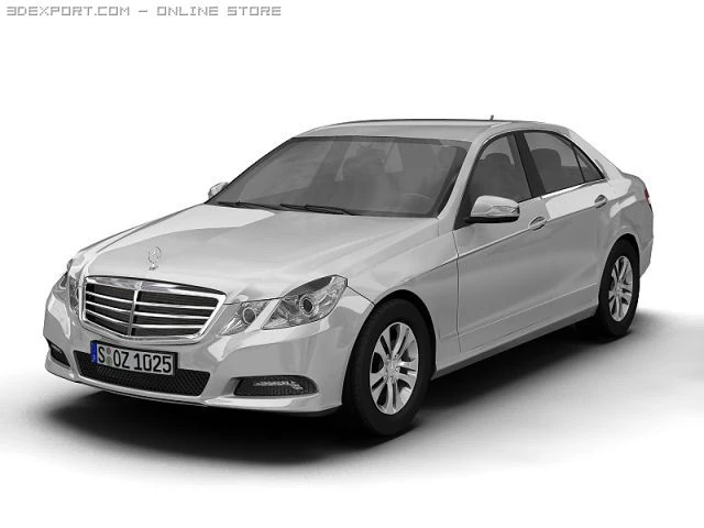 2010 mercedes benz eclass 3D Model .c4d .max .obj .3ds .fbx .stl .blend 
