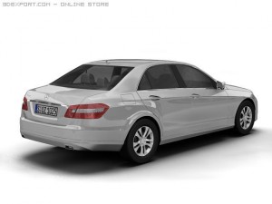 2010 mercedes benz eclass 3D Model