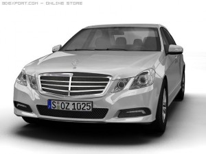 2010 mercedes benz eclass 3D Model