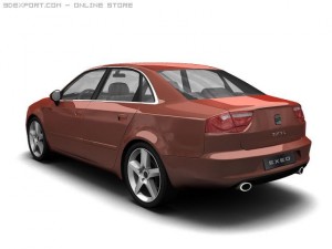 2010 seat exeo 3D Модель