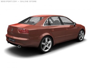 2010 seat exeo 3D Модель