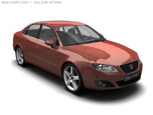 2010 seat exeo 3D Модель