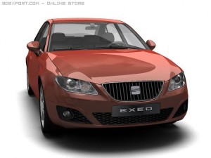 2010 seat exeo 3D Модель