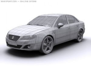 2010 seat exeo 3D Модель