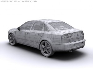 2010 seat exeo 3D Модель