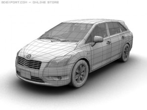 2008 toyota mark x zio 3D 모델