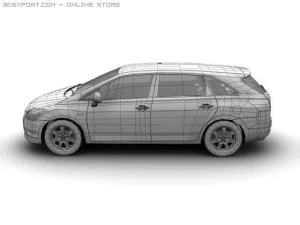 2008 toyota mark x zio 3D Model