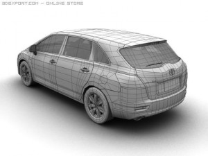2008 toyota mark x zio 3D 모델