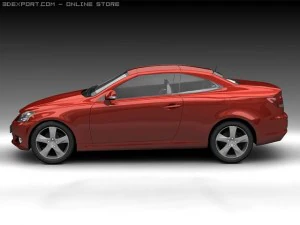 2009 lexus is250c 3D Model