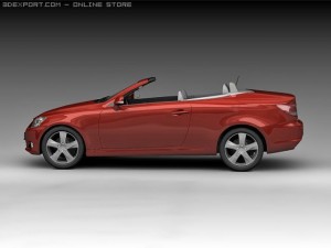 2009 lexus is250c Modello 3D