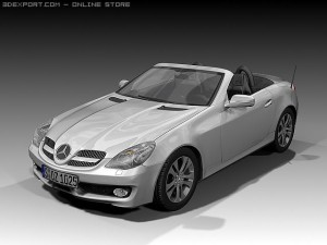 2008 mercedes benz slk 3D Model