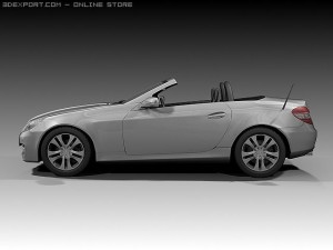 2008 mercedes benz slk 3D Model