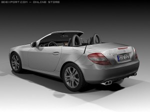 2008 mercedes benz slk 3D Model
