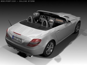 2008 mercedes benz slk 3D Model