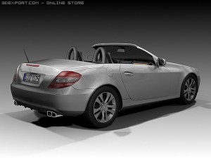 2008 mercedes benz slk 3D Model