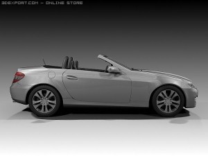 2008 mercedes benz slk 3D Model