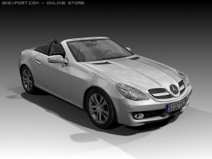 2008 mercedes benz slk 3D Model