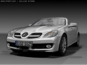 2008 mercedes benz slk 3D Model