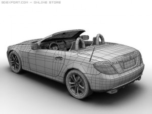2008 mercedes benz slk 3D Model