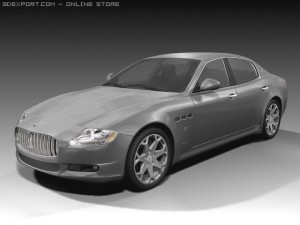 2009 maserati quattroporte Modèle 3D