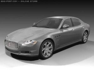 2009 मासेराती क्वाट्रोपोर्टे 3D मॉडल