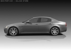 2009 maserati quattroporte Modello 3D