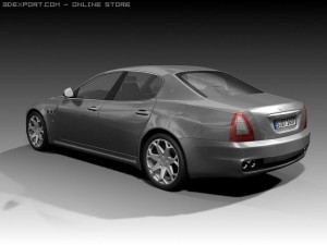 2009 maserati quattroporte Modello 3D