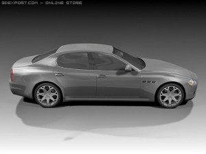 2009 maserati quattroporte Modello 3D