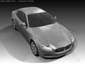 2009 maserati quattroporte Modello 3D