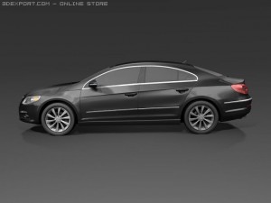 2009 volkswagen passat cc 3D Model