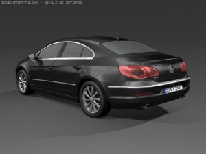 2009 volkswagen passat cc 3D Model