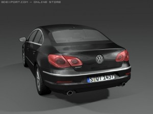 2009 volkswagen passat cc 3D Model
