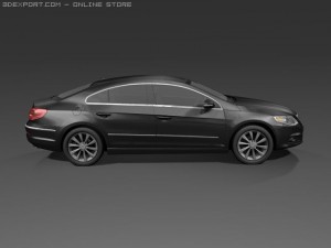 2009 volkswagen passat cc 3D Model