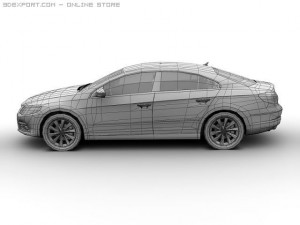 2009 volkswagen passat cc 3D Model