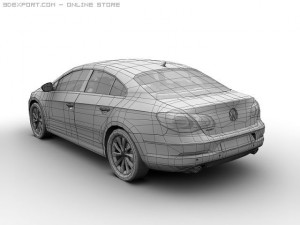 2009 volkswagen passat cc 3D Model