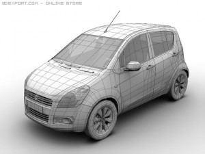 2008 suzuki splash Modelo 3D