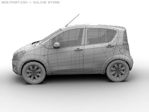 2008 suzuki splash Modelo 3D