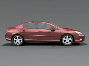 2009 peugeot 407 3D Model