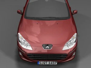2009 peugeot 407 3D Model