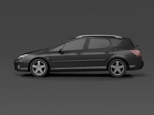 2009 peugeot 407sw 3D Model