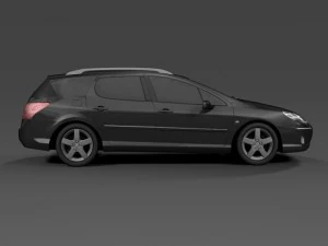 2009 peugeot 407sw 3D Model
