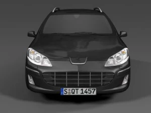 2009 peugeot 407sw 3D Model