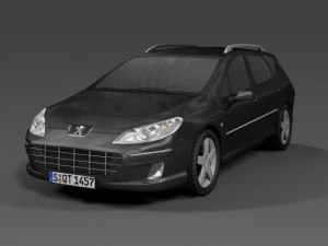 2009 peugeot 407sw 3D Model