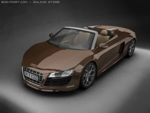 2011 audi r8 spyder 3D Model