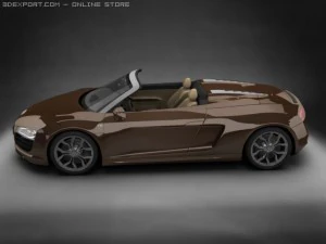 2011 audi r8 spyder 3D Model