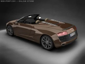 2011 audi r8 spyder 3D Model